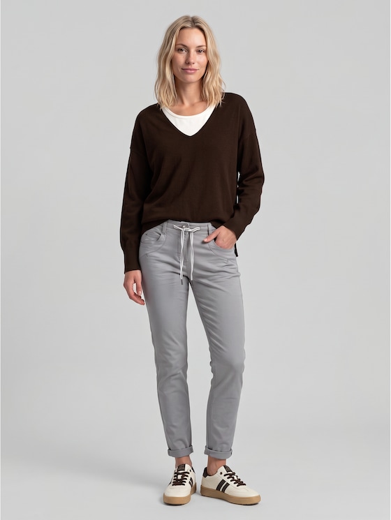 Tapered relaxed-fit trousers - Explicit Grey