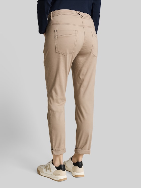 Tapered relaxed-fit trousers - soft taupe grey