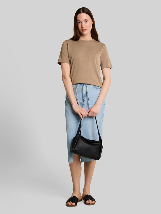 Loose-fit T-shirt - Mink Beige
