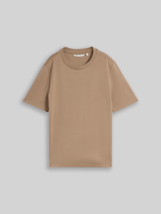 Loose-fit T-shirt - Mink Beige