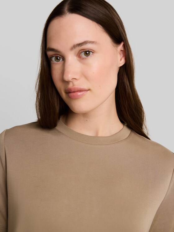 Loose-fit T-shirt - Mink Beige
