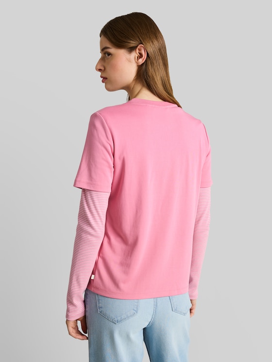 Loose-fit T-shirt - Soft Blush Rose