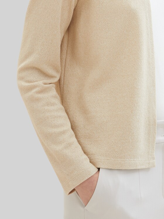 Basic Cardigan - Sandy Beige Melange