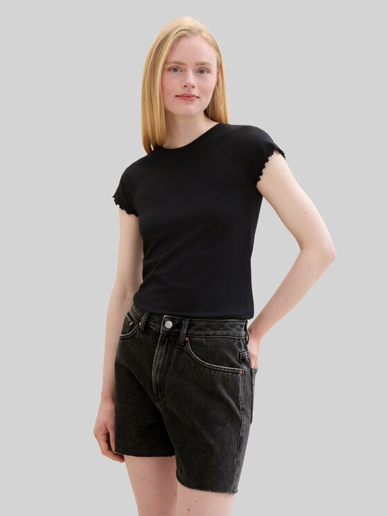 Slim fit T-shirt - deep black