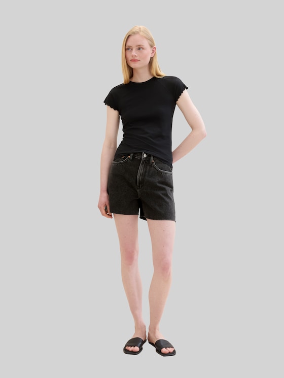 Slim fit T-shirt - deep black