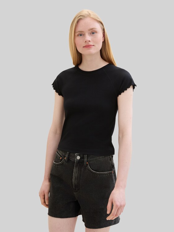Slim fit T-shirt - deep black