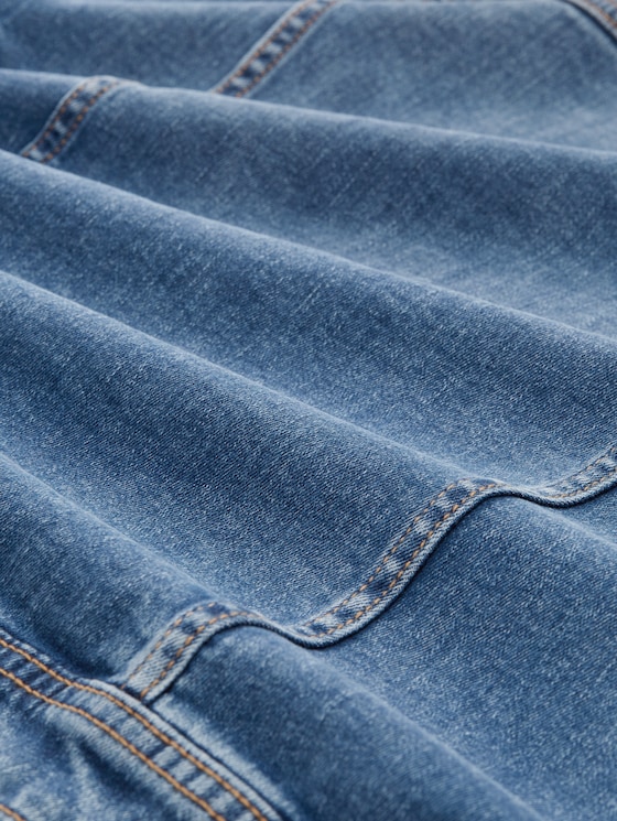 Plus Size - Denim Jacket with Organic Cotton - Blue Denim