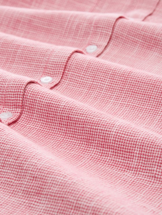 Plus Size - blouse with breast pockets - Berry Red