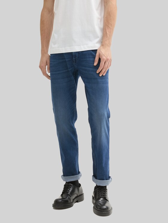 TTMARVIN STRAIGHT Jeans - Used Dark Stone Blue Denim