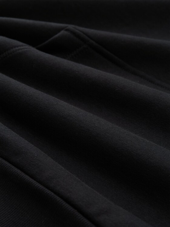 Hoodie sweatshirt with logo print - Almost Black
