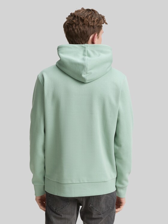 Hoodie sweatshirt with logo print - dust green