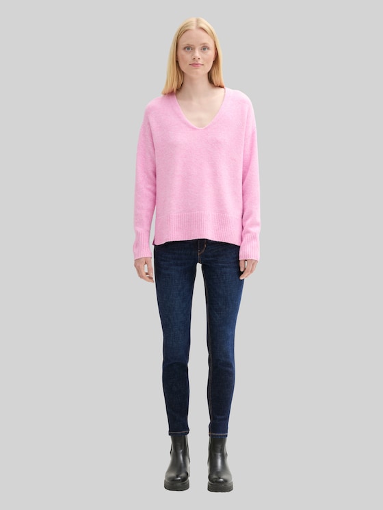 TTJONA EXTRA SKINNY jeans - Used Dark Stone Blue Denim