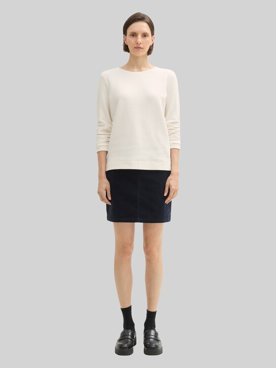 Jacquard sweatshirt - Whisper White