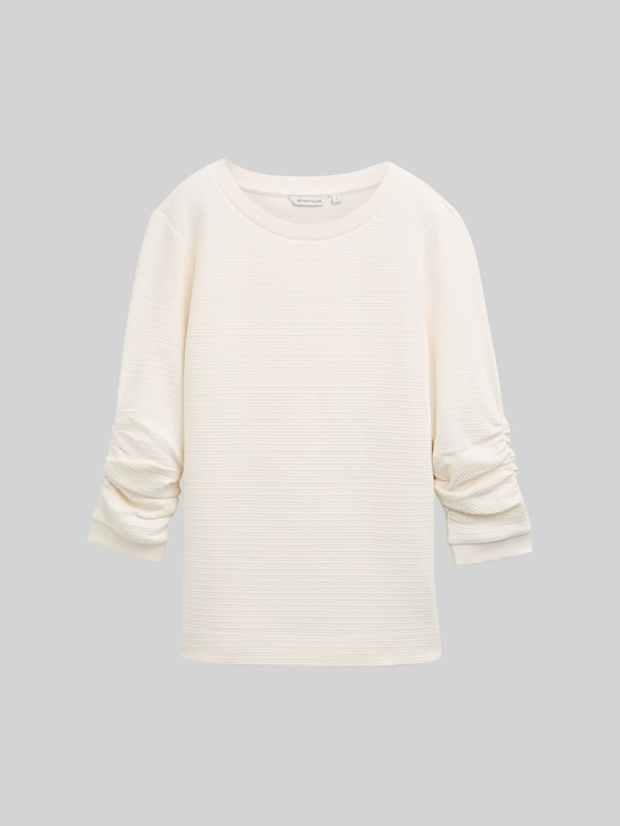 Jacquard sweatshirt - Whisper White