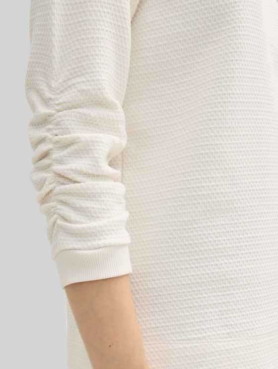 Jacquard sweatshirt - Whisper White