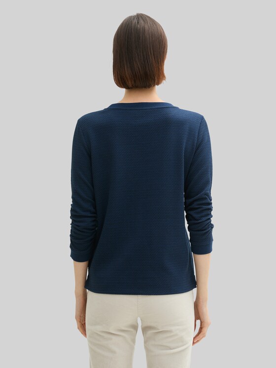 Jacquard sweatshirt - sky captain blue