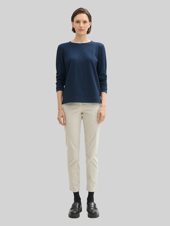 Jacquard sweatshirt - sky captain blue