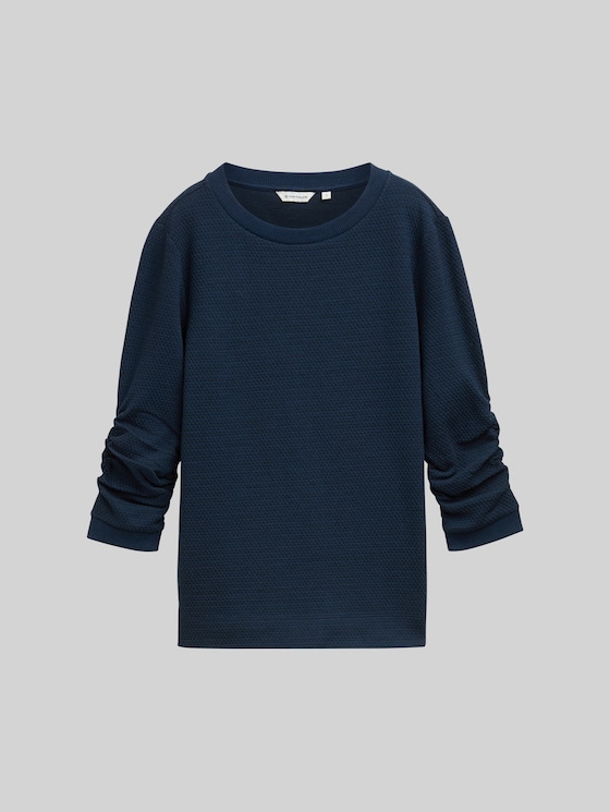 Jacquard sweatshirt - sky captain blue