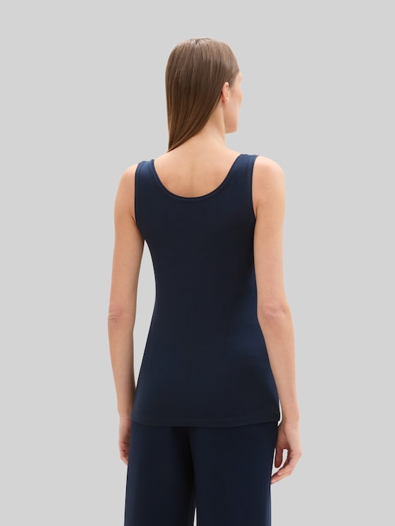 Basic top, pack of 2 - sky captain blue
