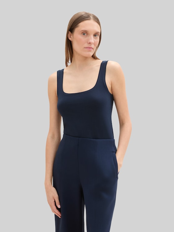 Basic top, pack of 2 - sky captain blue