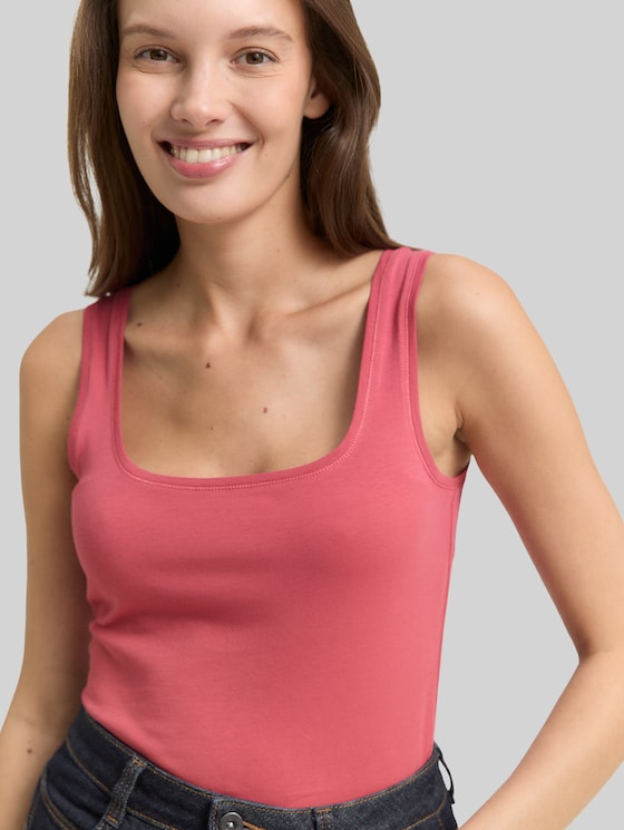 Basic top, pack of 2 - cozy pink