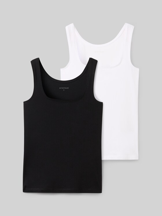 Basic top, pack of 2 - deep black
