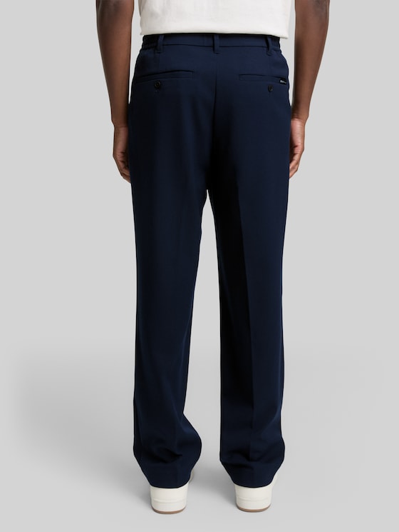 TTLoose chino trousers with crease - sky captain blue