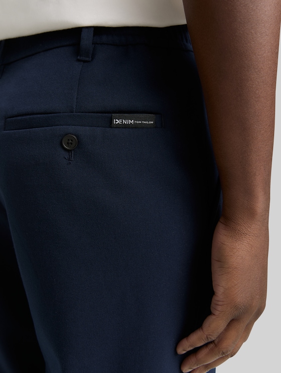 TTLoose chino trousers with crease - sky captain blue