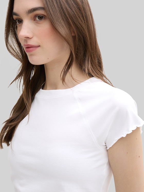 Slim fit raglan T-shirt - White