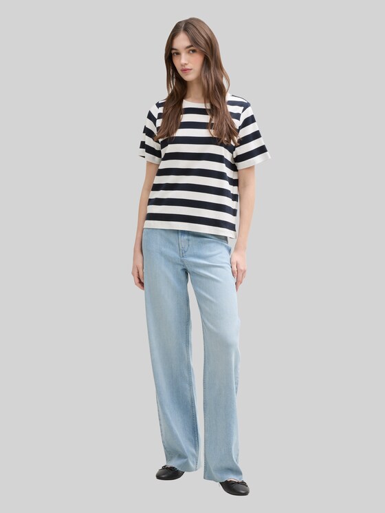 TTLINOU WIDE jeans - Clean Light Stone Blue Denim