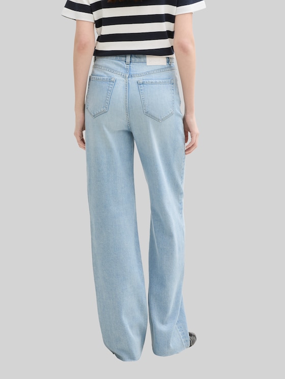 TTLINOU WIDE jeans - Clean Light Stone Blue Denim