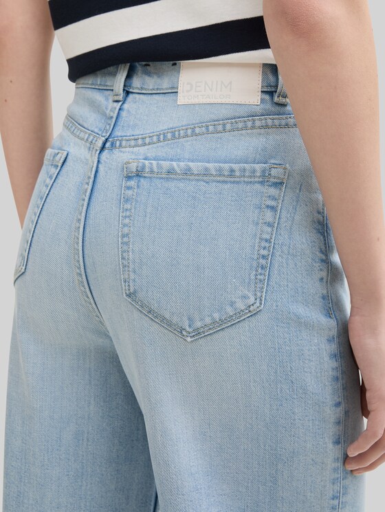 TTLINOU WIDE jeans - Clean Light Stone Blue Denim
