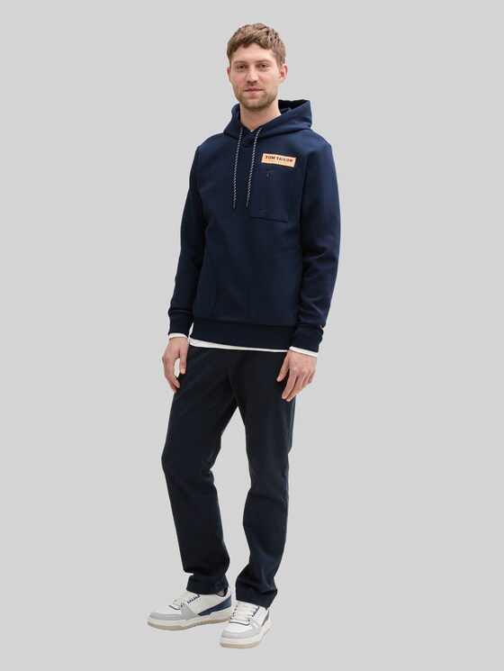 Hoodie sweatshirt with pockets - sky captain blue