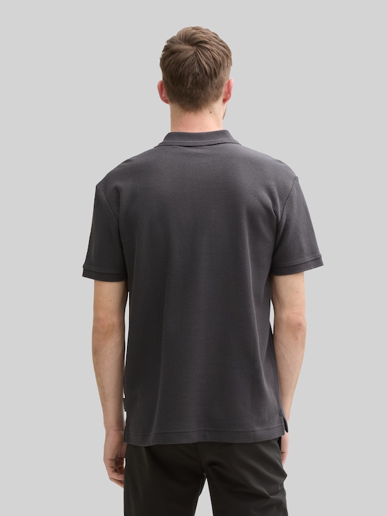 Jersey cotton polo shirt - Tarmac Grey