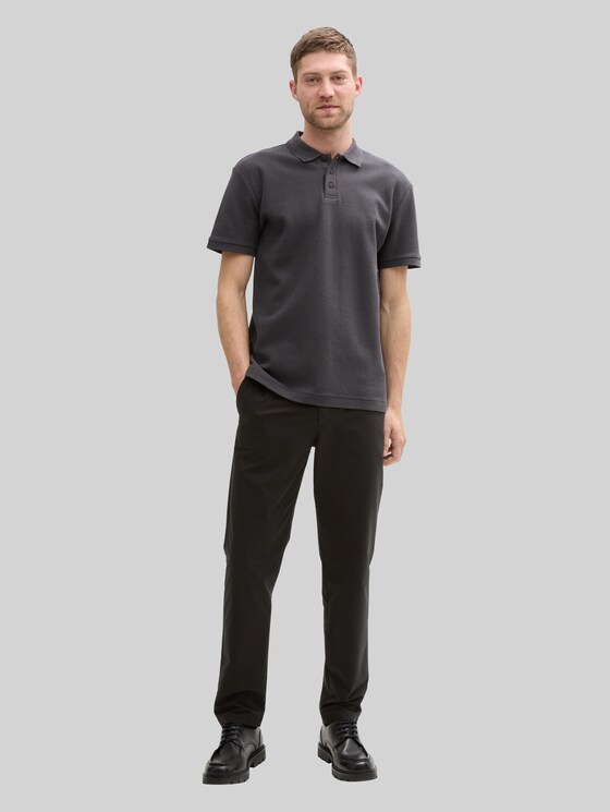 Jersey cotton polo shirt - Tarmac Grey