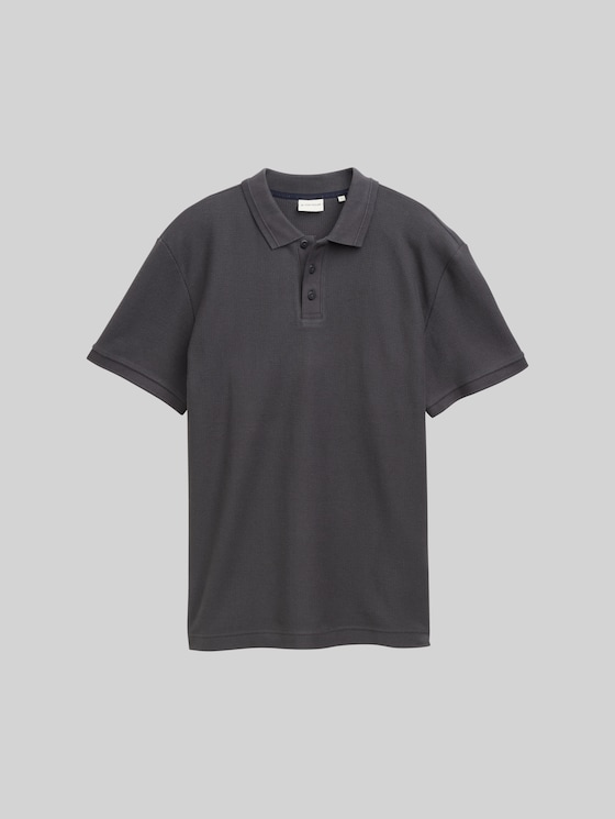Jersey cotton polo shirt - Tarmac Grey