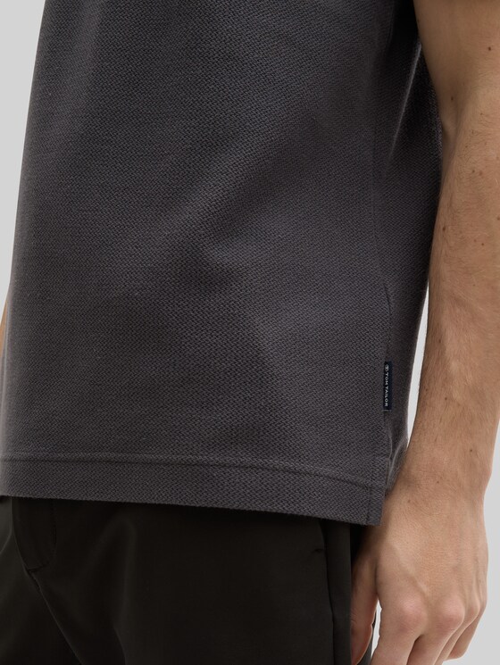 Jersey cotton polo shirt - Tarmac Grey