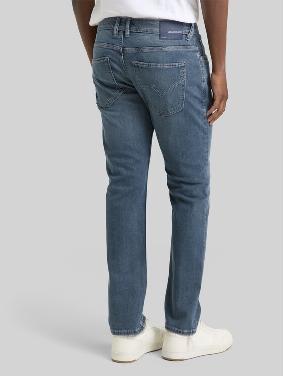 TTAEDAN STRAIGHT jeans - mid stone blue grey denim
