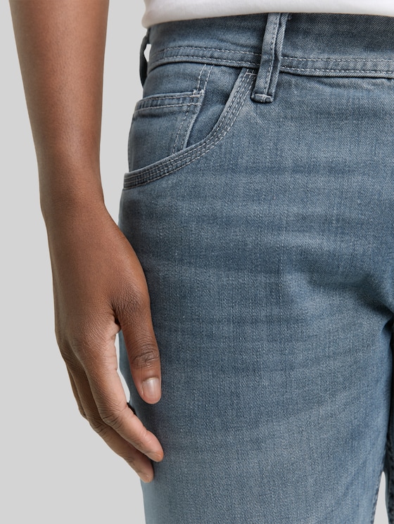 TTAEDAN STRAIGHT jeans - mid stone blue grey denim