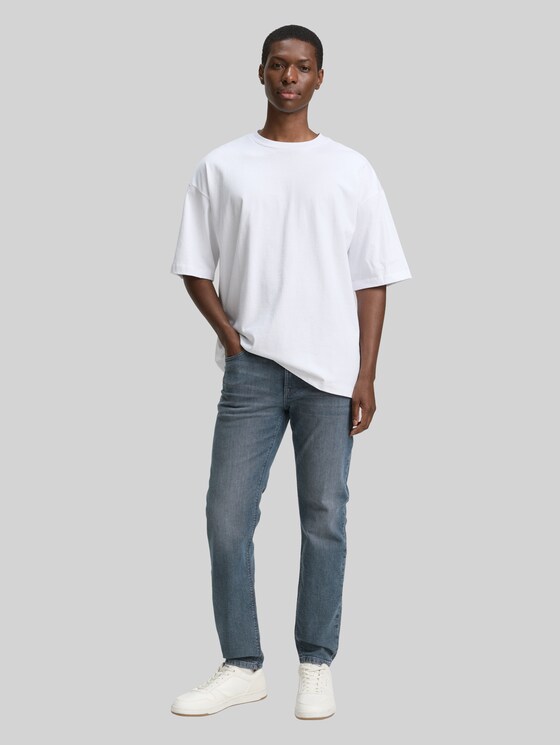 TTBRYDEN TAPERED jeans - mid stone blue grey denim