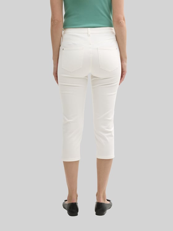 TTKATE Slim Capri Jeans - Whisper White