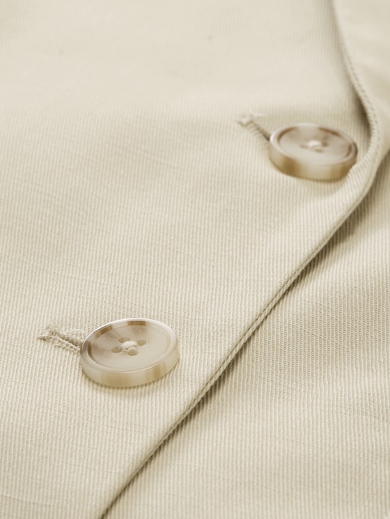 Regular fit blazer in twill - champagne