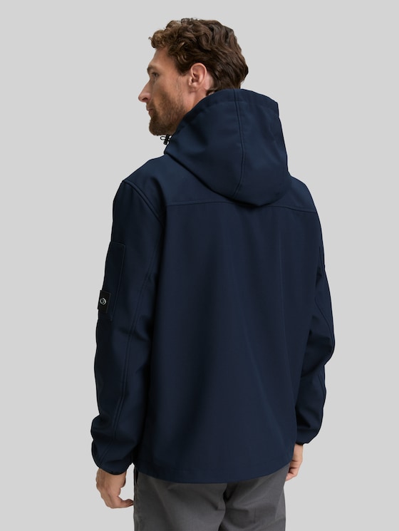Softshell jacket with a hood - sky captain blue