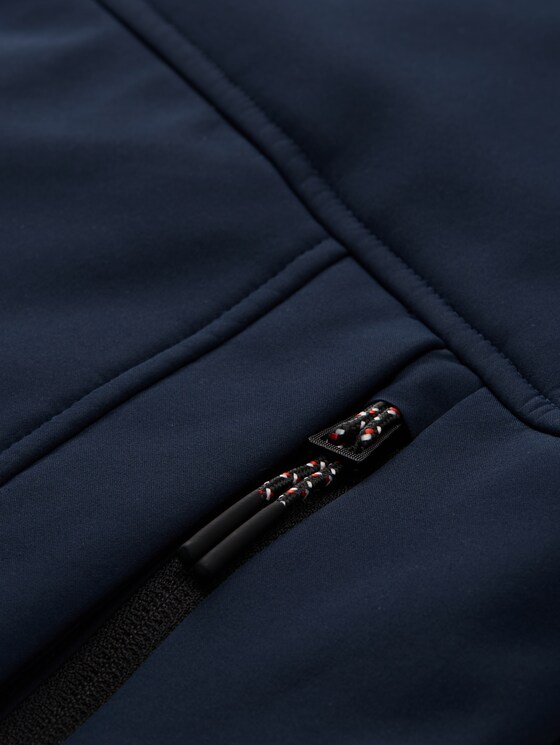 Softshell jacket with a hood - sky captain blue