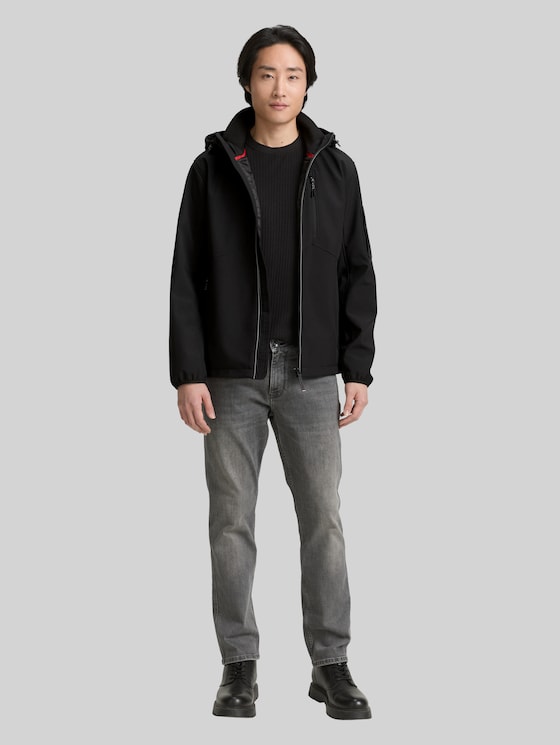 Softshell jacket with a hood - Black