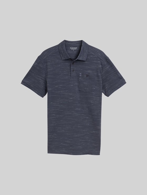 Polo shirt with a chest pocket - Blueish Grey