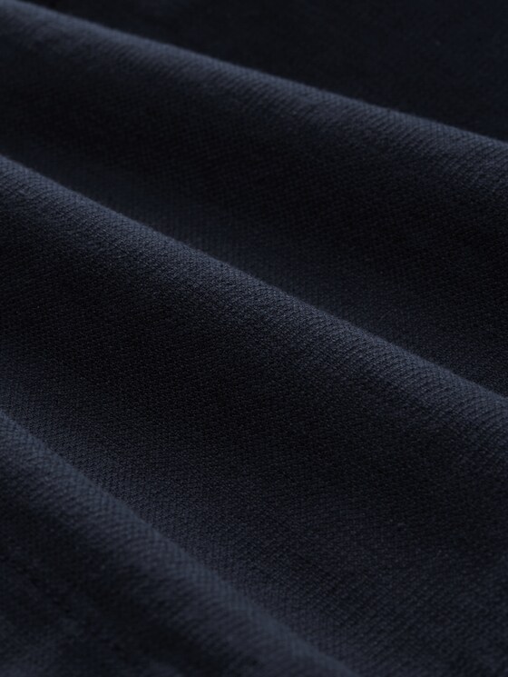 Regular fit shorts with linen content - sky captain blue