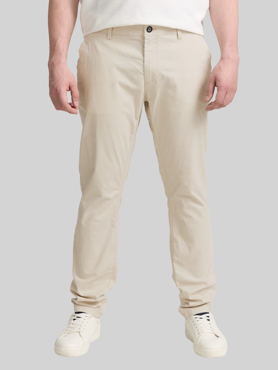 Plus Size - Tapered chino trousers - light cashew beige