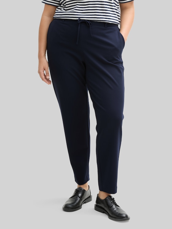 Plus Size – Loose-Fit Trousers - sky captain blue
