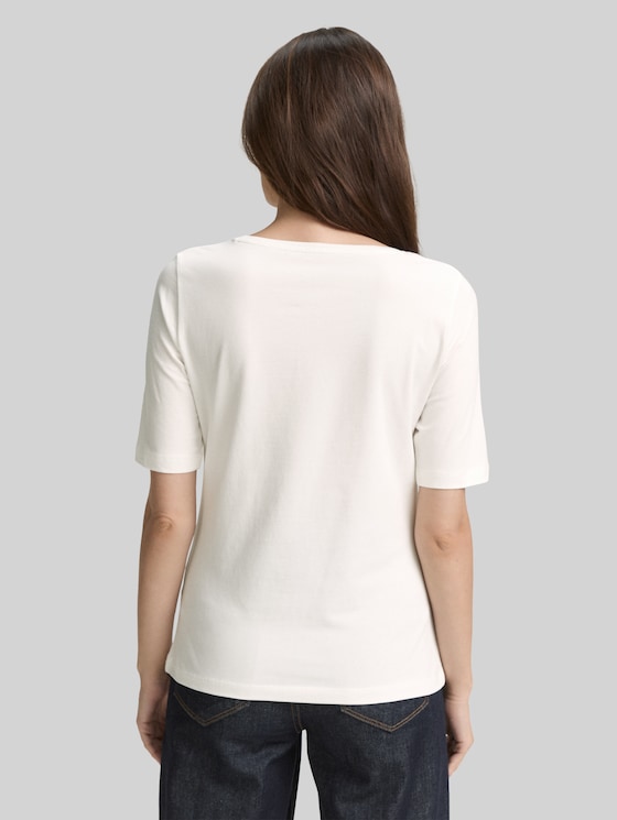 Printed T-shirt - Soft Clear White